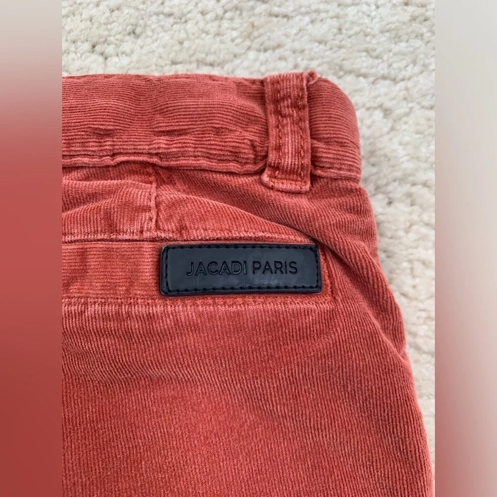 Jacadi Size 18 Months Rust Red Jersey Lined Corduroy Pants